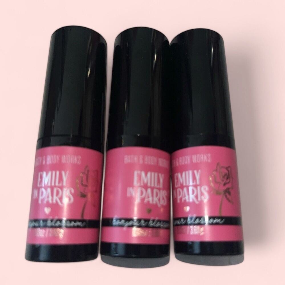 3 Bath & Body Works Emily In Paris BONJOUR BLOSSOM Lipstick Limited New Sealed